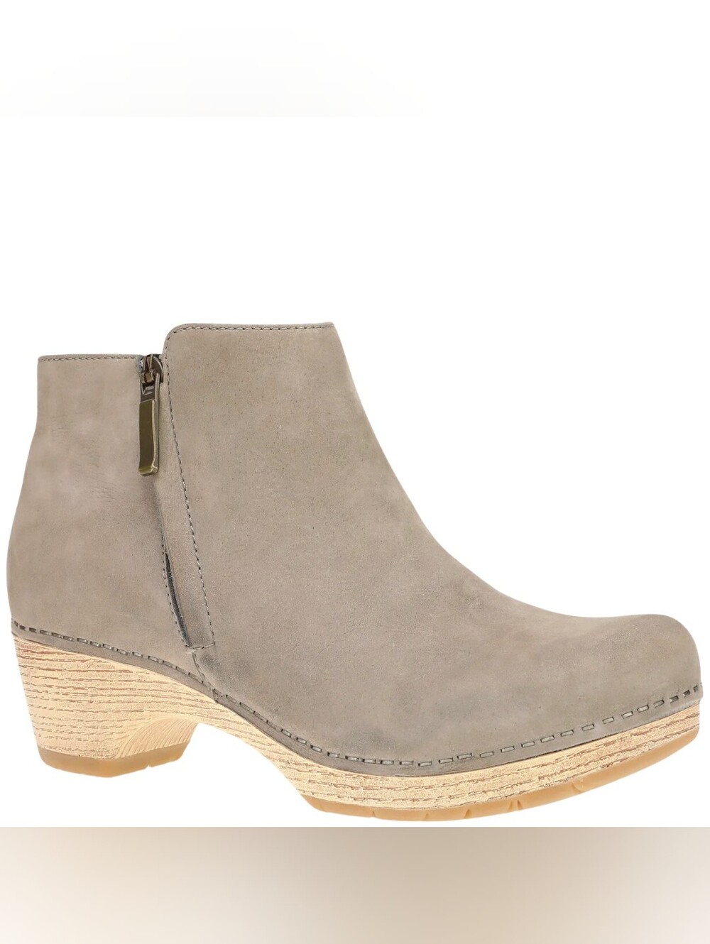 DANSKO Lizanne Ankle Boot Taupe Milled Nubuck EU 41 EUC